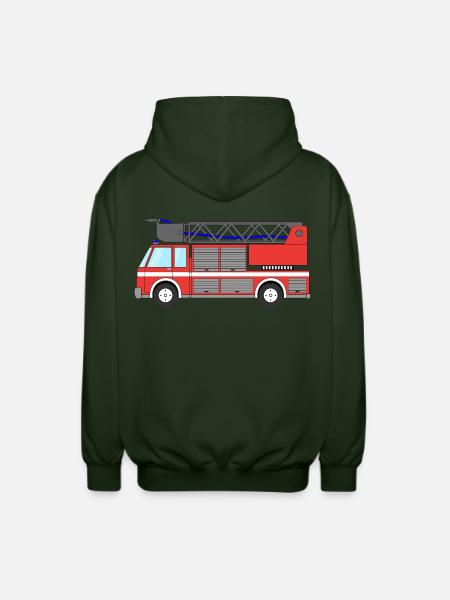 Fire engine Fire engine - Unisex Hooded Jacket - forest green