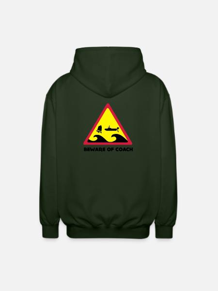 Beware Of Coach - Opti Edition - Unisex Kapuzenjacke - Forstgrün
