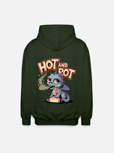 Chaud et pourri - Veste à capuche unisexe - vert forêt