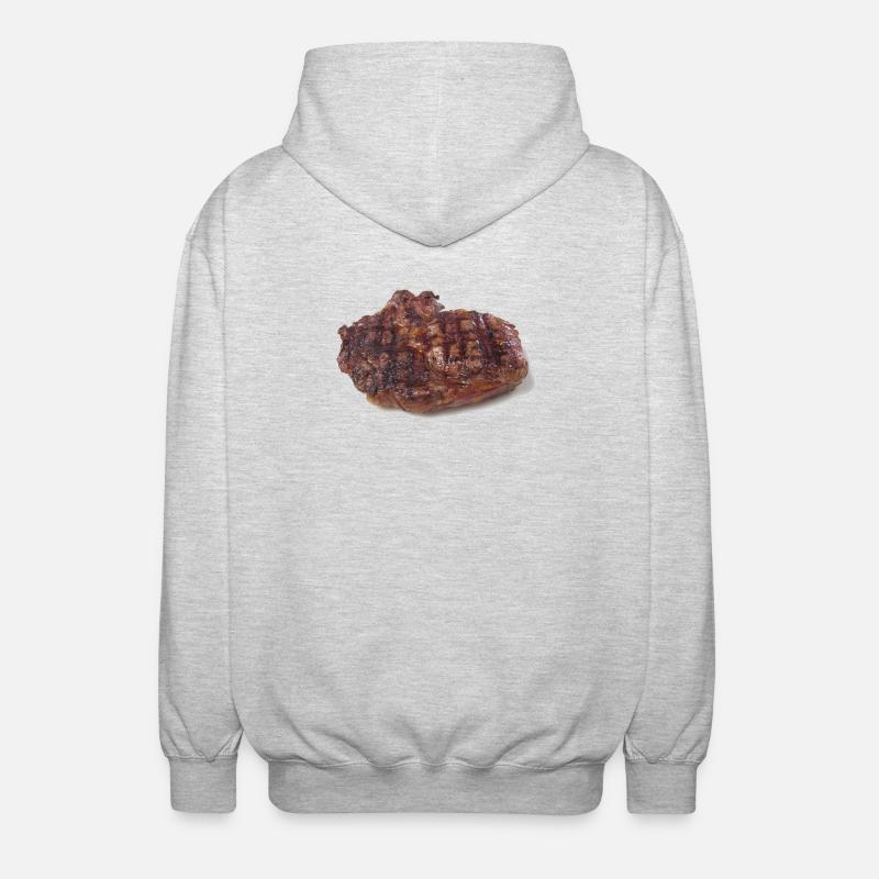 Steak - Unisex Hooded Jacket - light heather grey