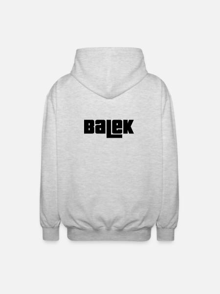 Balek - Veste à capuche unisexe - gris clair chiné