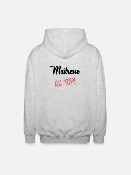 MISTRESS - Unisex Hooded Jacket - light heather grey