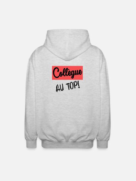 COLLEAGUE. START. RETIREMENT - Unisex Hooded Jacket - light heather grey