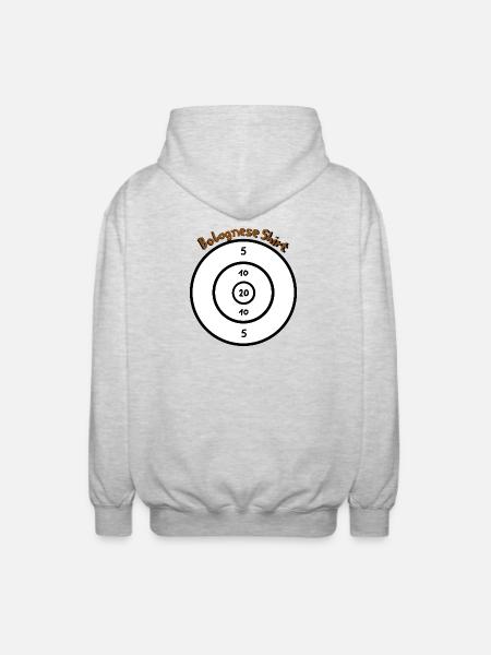Bolognese Shit - Unisex Hooded Jacket - light heather grey