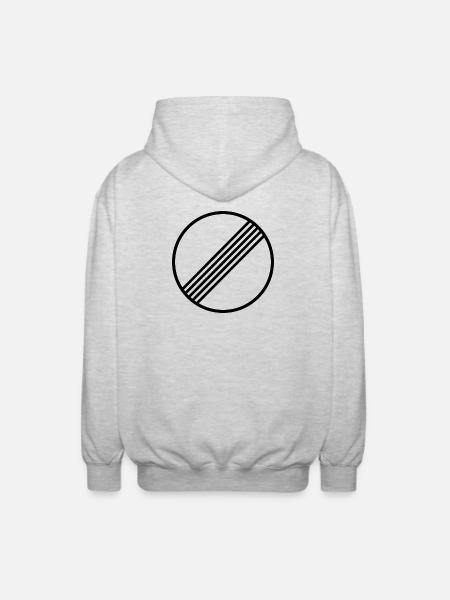 UNLIMITED MOTORWAY GERMANY - Unisex Hooded Jacket - light heather grey