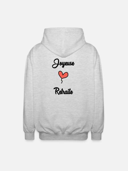 COLLEAGUE. START. RETIREMENT - Unisex Hooded Jacket - light heather grey
