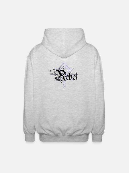 Rebel - Unisex Hooded Jacket - light heather grey