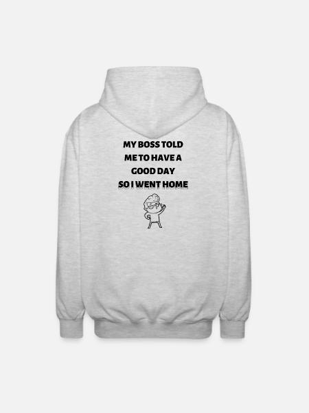 Feierabend - Unisex Kapuzenjacke - Hellgrau meliert