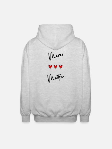 MASTER. MASTER - Unisex Hooded Jacket - light heather grey