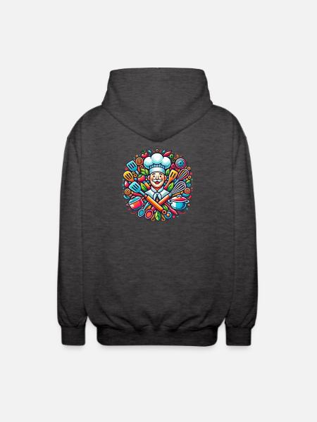 Chef Logo - Veste à capuche unisexe - charbon