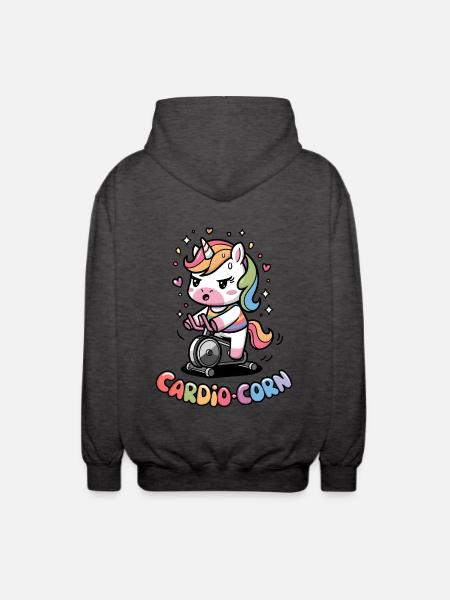 Cardio-maïs - Veste à capuche unisexe - charbon