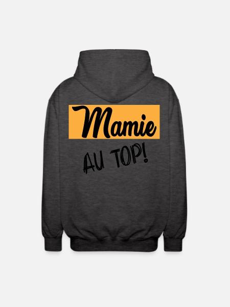 MAMIE - Veste à capuche unisexe - charbon