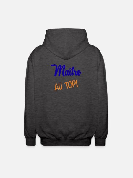 MAITRE - Veste à capuche unisexe - charbon