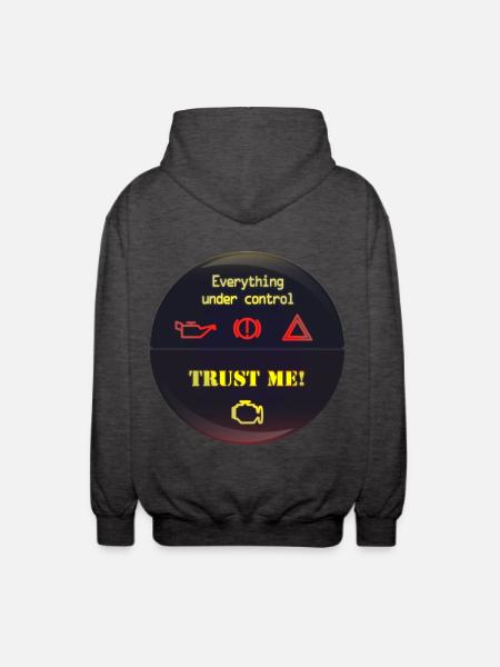 Under Control Trust Me - Unisex Kapuzenjacke - Anthrazit
