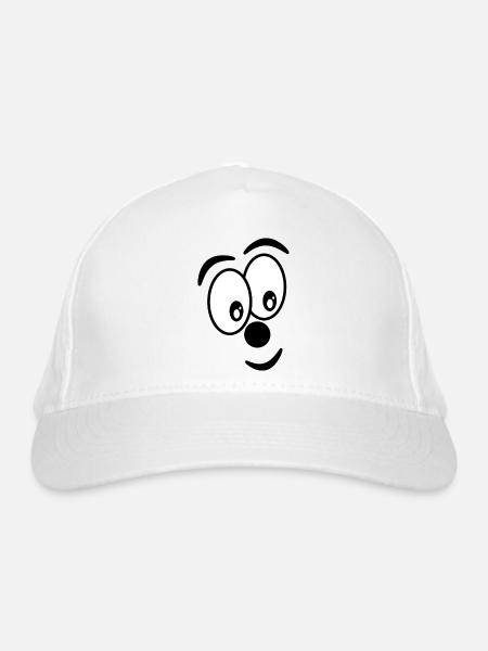 - HUMOR. LUSTIG - Bio-Baseballkappe - Weiß