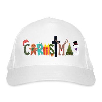 Ugly Christmas - Bio-Baseballkappe - Weiß - Vorne