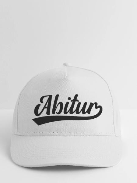 Abitur Abi - Bio-Baseballkappe - Weiß - Vorne