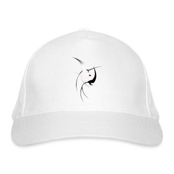 Vogel Schwalben - Bio-Baseballkappe - Weiß - Vorne