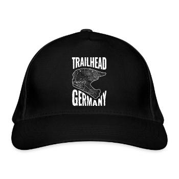 Mountanbike Trailhead Deutschland - Bio-Baseballkappe - Schwarz - Vorne