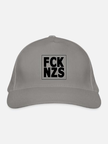 FCK NZS - Bio-Baseballkappe - Hellgrau