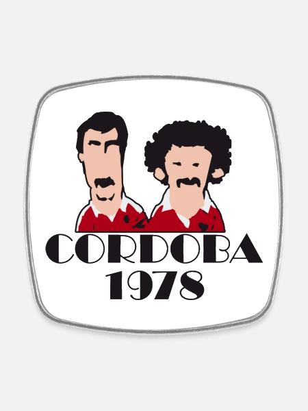 Cordoba 1978 Football Retro Maillot Cadeau - Magnet carré - blanc