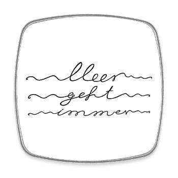 Meer geht immer, Urlaub am Meer, Nordsee, Ostsee - Viereckiger Kühlschrankmagnet - Weiß - Vorne