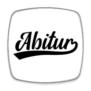 Abitur Abi - Viereckiger Kühlschrankmagnet - Weiß - Vorne