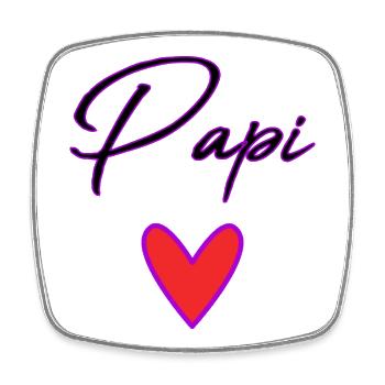 GRANDPA. DAD. FATHER'S DAY. HAPPY FATHER'S DAY - Square fridge magnet - white - Front