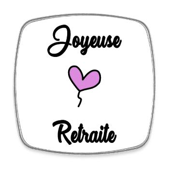 RETIREMENT. RETIREMENT. RETIRED. RETIREMENT - Square fridge magnet - white - Front