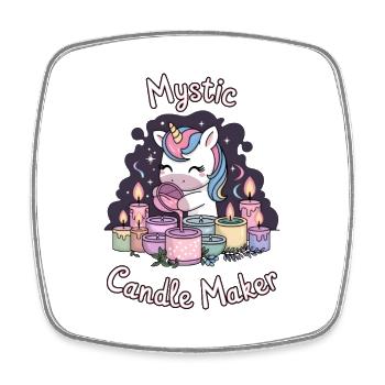 Fabricant de bougies mystiques. - Magnet carré - blanc - Devant