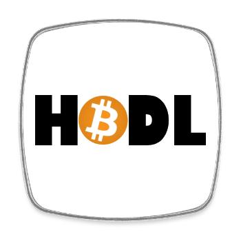 Bitcoin Revolution – Tenez l’avenir - Magnet carré - blanc - Devant