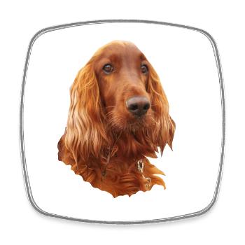 Irish Setter Red - Viereckiger Kühlschrankmagnet - Weiß - Vorne