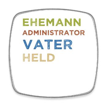Administrator IT Administrator Admin Informatik - Viereckiger Kühlschrankmagnet - Weiß - Vorne