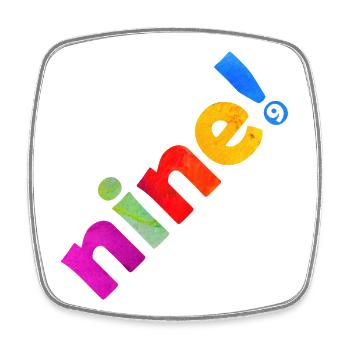 NINE 9 YEARS 9TH BIRTHDAY - Square fridge magnet - white - Front