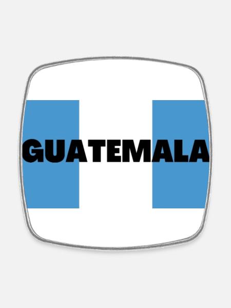 Guatemala dans Les couleurs du drapeau guatémaltèque - Magnet carré - blanc