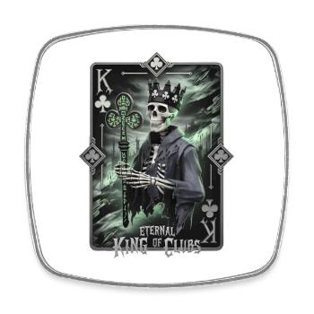 Eternal King of Clubs - Square fridge magnet - white - Front