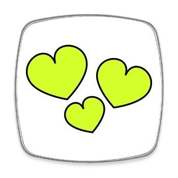 ICH LIEBE DICH. ICH LIEBE DICH. LIEBE. LIEBE. HERZ - Viereckiger Kühlschrankmagnet - Weiß - Vorne