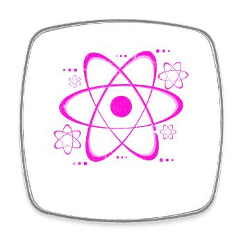 physicist - Square fridge magnet - white - Front