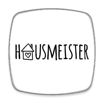 Hausmeister - Viereckiger Kühlschrankmagnet - Weiß - Vorne