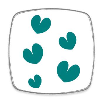 HEILIGER VALENTINSTAG. ICH LIEBE DICH. ICH LIEBE DICH. LIEBE. LIEBE - Viereckiger Kühlschrankmagnet - Weiß - Vorne