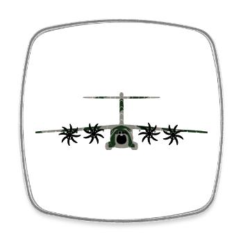 A400M camoflage - Viereckiger Kühlschrankmagnet - Weiß - Vorne