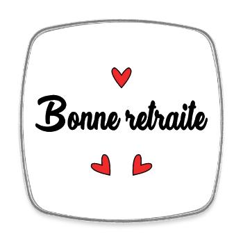 RETIREMENT. HOLIDAY. RETIREMENT. RETIRED. RETIREMENT. - Square fridge magnet - white - Front