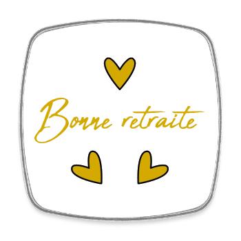 RETIREMENT. COLLEAGUE. RETIREMENT. RETIRED. RETIREMENT. - Square fridge magnet - white - Front