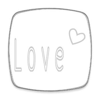 VALENTINSTAG. ICH LIEBE DICH. ICH LIEBE DICH. LIEBE. LIEBE - Viereckiger Kühlschrankmagnet - Weiß - Vorne