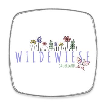 Wildewiese im Sauerland - Viereckiger Kühlschrankmagnet - Weiß - Vorne
