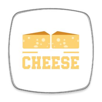 Cheese Making Cheese Lover - Viereckiger Kühlschrankmagnet - Weiß - Vorne