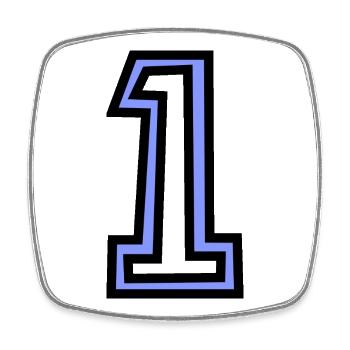 1. 1 JAHR. 1. JAHRESTAG. 1 JAHR GEBURTSTAG - Viereckiger Kühlschrankmagnet - Weiß - Vorne