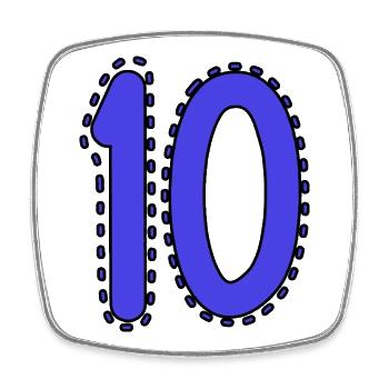 10. 10 YEARS. 10th ANNIVERSARY. 10 YEAR ANNIVERSARY. - Square fridge magnet - white - Front