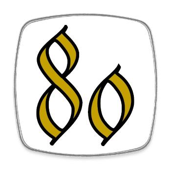 80. 80 ANS. 80e ANNIVERSAIRE. ANNIVERSAIRE 80 ANS. - Magnet carré - blanc - Devant