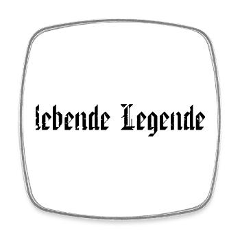 living legend - Square fridge magnet - white - Front